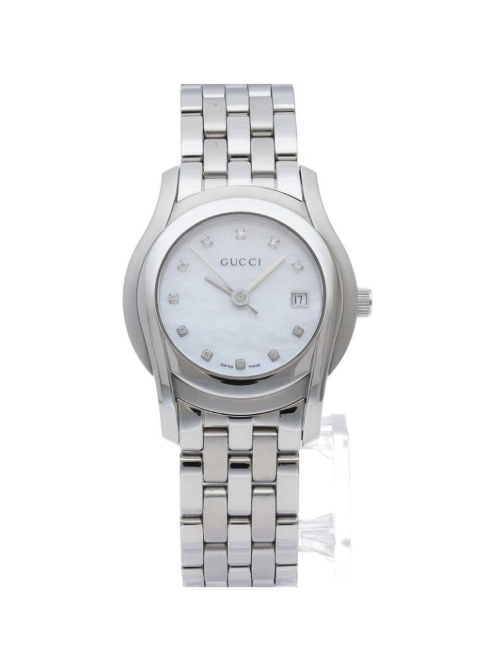 Gucci G-Class Watch Diamond Shell SS White - Picture 2 of 5